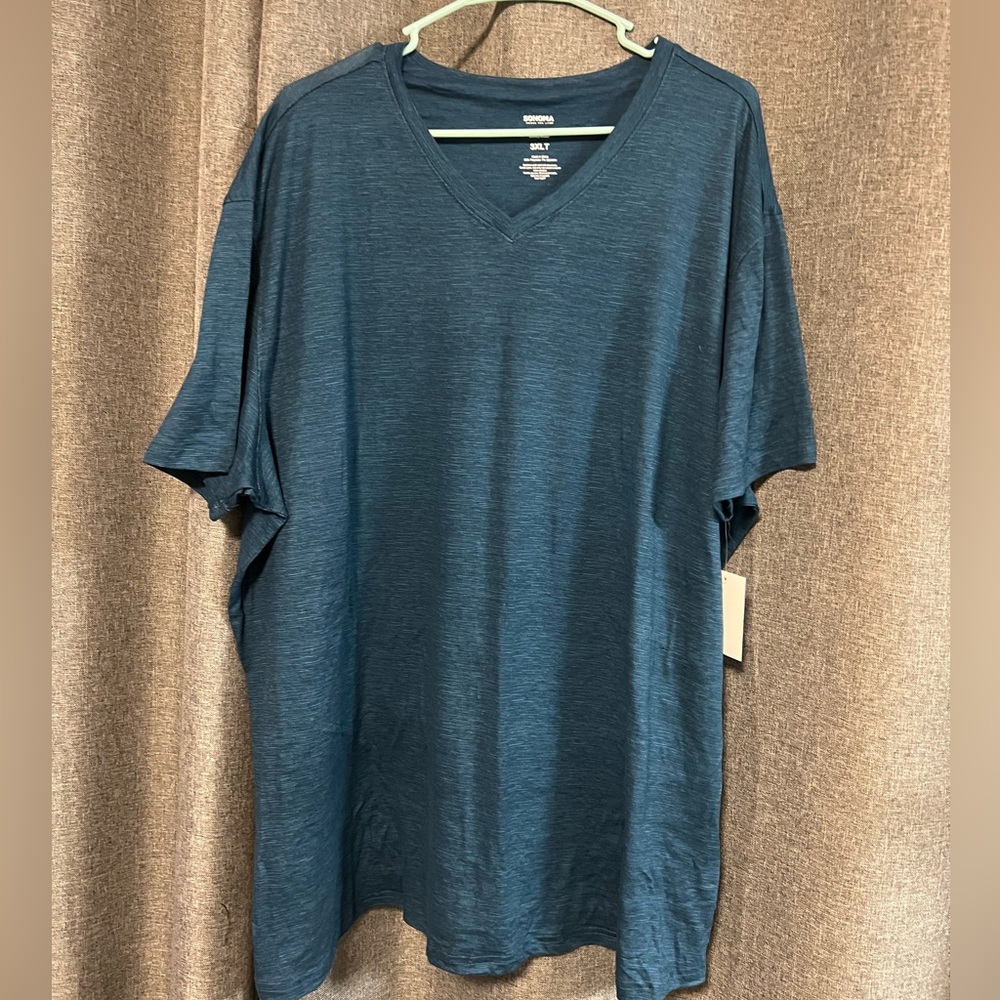 Brand new men’s 3XLT sleep shirt , super soft, teal green